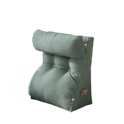 Giawkca ベッドウェッジ 三角枕クッションテレビ枕 腰クッション背もたれ, 取り外し可能で洗える 妊娠中の女性、高齢者 腰椎サポートピロー ソファーラウンジャーに最適,45*55*30cm (ライトブルー)