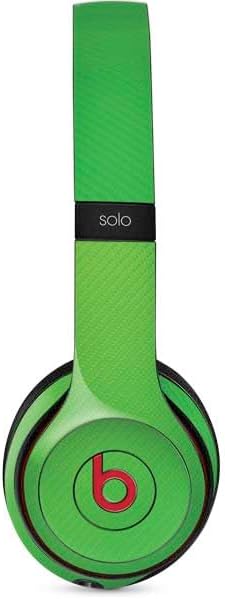 Skinit Decal Audio Skin Compatible with Beats Solo 3 Wireless - Green Carbon Fiber Specialty Texture Material Design