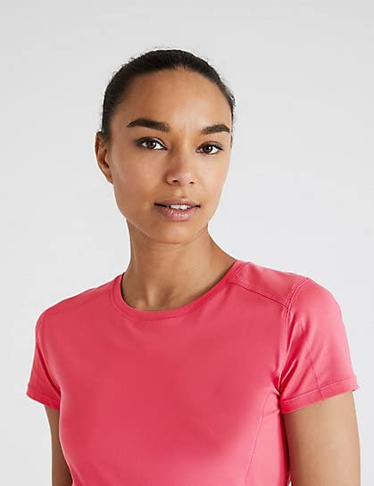 Image of Marks & Spencer Womens Regular Top (T51 5121 Raspberry 8)
