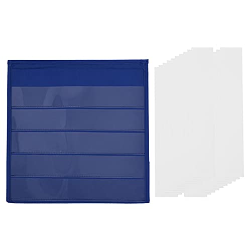 RIHIA - Bolsillo para tableta gráfica con tarjetas de bonificación (20 unidades, borrables en seco), mesa de bolsillo pediágico de doble cara y independiente (13 x 12 pulgadas)