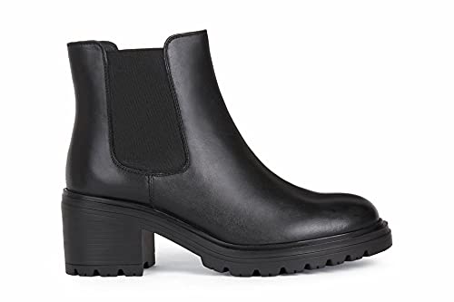 Geox D Damiana E, Botines para Mujer, Negro (Black), 38 EU