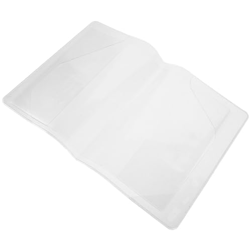 Alipis Funda Protectora Transparente E para Cuadernos A5 Cubierta y Hoja Interior Película Protectora Reutilizable para Libros Escolares y Agendas Funda de Libro Resistente al Agua