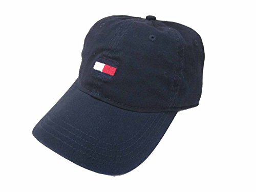 Tommy Hilfiger Mens Flag Logo Cotton Twill Baseball Cap (Navy) #TOP29