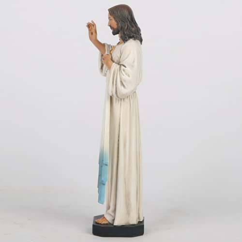 BC Catholic Divine Mercy Statue, Jesus Christ Figure, Catholic Figurine, Religious Gift, 6" H, Handmade by Buildclassic - Image 6