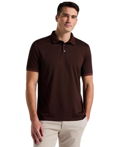 Perry Ellis Men's Icon Polo Shirt with Solid, Breathable, Moisture-Wicking Fabric (Sizes Small-5xl)