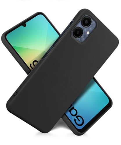 Image of WOW IMAGINE Slim Frameless Back Cover for Samsung Galaxy A06 | Ultra Thin Lightweight Design & Camera Protection | Soft Matte Silicone Flexible Mobile Case (Black)