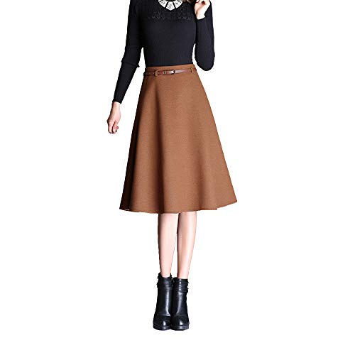 Jupe plissée en laine BaronHong pour un style chic au bureau