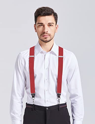 Image of Men's Suspenders with Swivel Hooks and Adjustable Braces, Suitable for Heavy Duty, Big and Tall