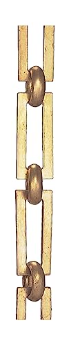 Image of B&P Lamp Solid Brass Rectangular-Shape Chain, Ft.