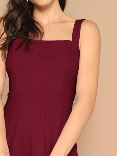 Image of Aahwan Women's Black Fit and Flare Midi Dress