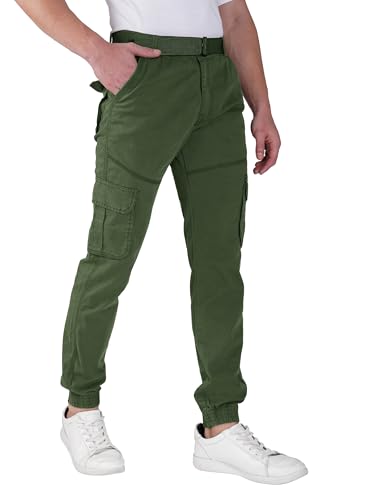 Image of Urban Legends Cargos for Men || Men's Cotton Regular Fit Cargo Joggers with 6 Pockets || Casual Pants || (UL-1R6)