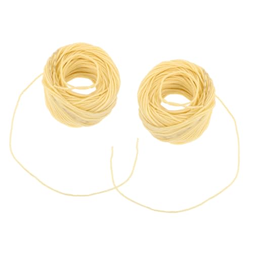 Kichvoe 2 rollos de mechas para velas de lino natural 2mm