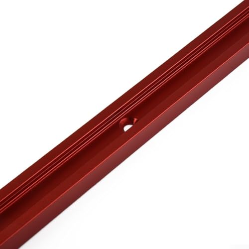 Besttoolifes T-Track - Pista de inglete con ranura en T, pista de aleación de aluminio de 300 a 600 mm, ranura en T para sierra de mesa, enrutador, mesa, herramientas de carpintería (600 mm)