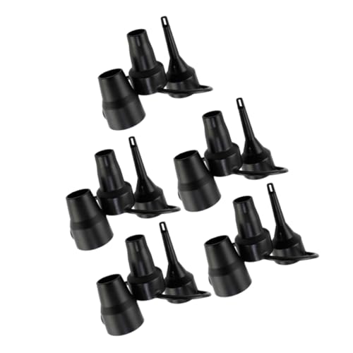 Happyyami 5セット エアーポンプ用交換ノズル 軽量コンパクト設計で空気入れ効率向上 インフレータブルベッドやプール ボート対応