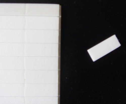 Holland Plastics Original Brand Easyfix Double Sided Foam Pads Self Adhesive X 48 Pads 10Mm X 25Mm