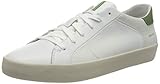 Atmungsaktiv Geox Herren U WARLEY A Sneaker, White/Olive, 43 EU