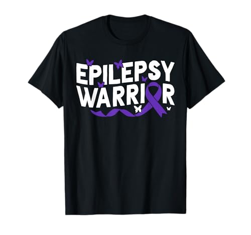 Apoyo guerrero de la epilepsia Me pongo Concientización sobre la epilepsia púrpura Camiseta
