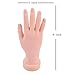 Practice Hand for Acrylic Nails, Fake Hand for Nails Practice, Flexible Bendable Mannequin Hand, Set of 2, Nail Art Training Practice