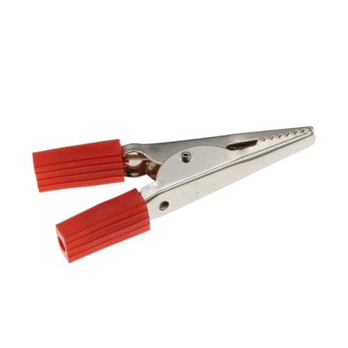 Pinces de test 50mm à poignée rouge isolée idéales pour l'atelier électronique domestique