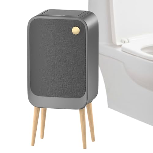 Cubo De Basura Con Sensor,Cubo Con Tapa Y Sensor Inteligente 20L | Cesto De Desechos De Apertura Lateral Con Patas Altas Y Eléctrico Para Patio, Sala, Garaje, Dormitorio, Lavandería, Cocina,