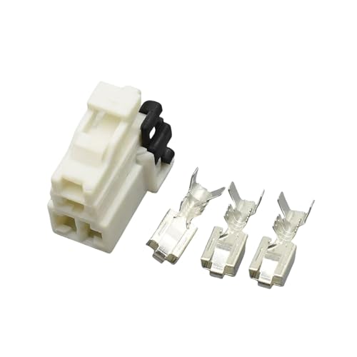 Automotive connectors 3 Pin 7122-6030 7123-6030 Automotive Wiring Wire Harness Socket Connector Easy Replacement(Female,5pcs)