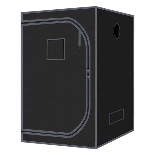 Grow Tent 60'x60'x78' Growing Tents for Indoor Plant 600D Mylar Hydroponic High Reflective Grow Tent for Plant Fruit Flower Veg Growing 5x5