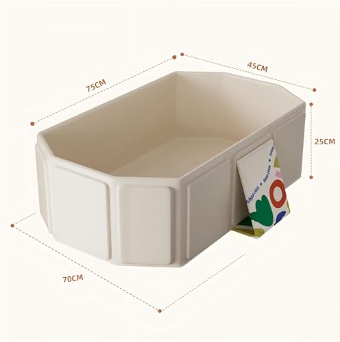 Image of Gvnd Foldable Kids Bathtub for Infants to Toddler with Non-Slip Base,Easy Storage,Perfect for Small Spaces,Ideal for Travel & Home - Suitable for Baby 0-8 Years