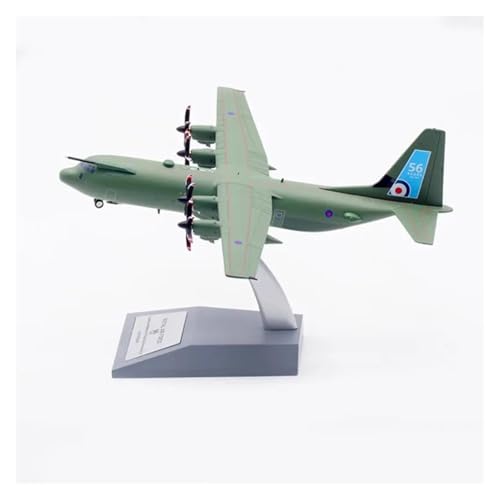 Modelo C-130J Hercules escala 1:200 en avión militar de aleación coleccionable rojo 3