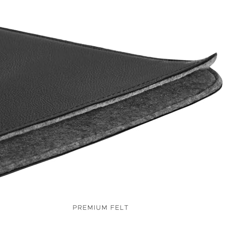 Image of Comfyable Laptop Sleeve 13 Inch Precisely Compatible with MacBook Pro M2 2022 M1 2020-2016 & Mac Air M4 2025 M3 2024 M2 2022 M1 2020, Faux Leather Cover Case, Black