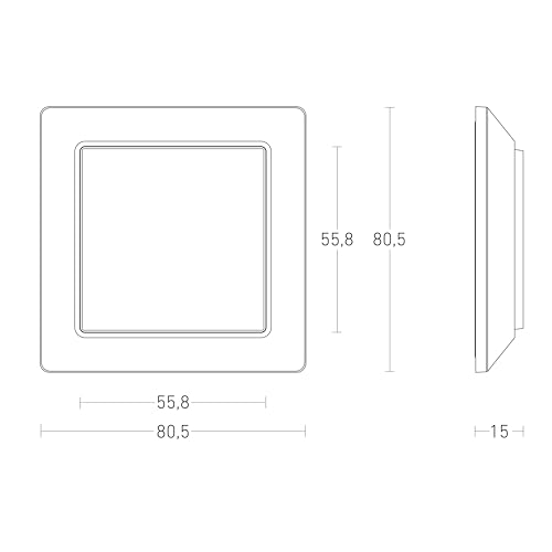 Steinel Connect Funktaster TapDuo C, smarter Wandtaster, kabellos, batterielos, Wandschalter, Einrichtung und Vernetzung per App