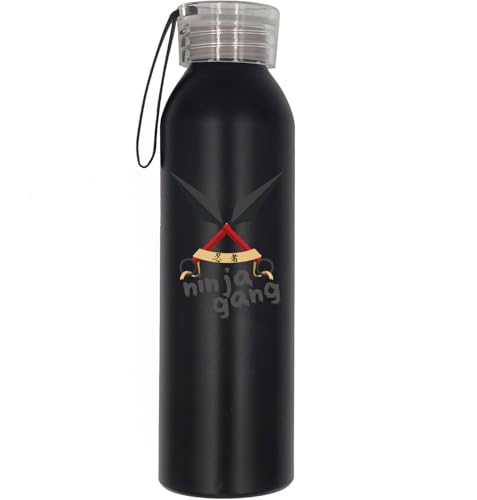 Ya en mundofriki.es: Ninja Gang - Botella de agua japonesa Kunai Shuriken ligera para deportes al aire libre con tapa de rosca con tira, color negro