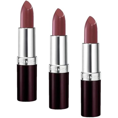 Rimmel Lasting Finish Lipstick - Up to 8 Hours of Intense Lip Color with Color Protect Technology and Exclusive Black Diamond Complex - 264 Coffee Shimmer, .14oz, (Pack of 3)