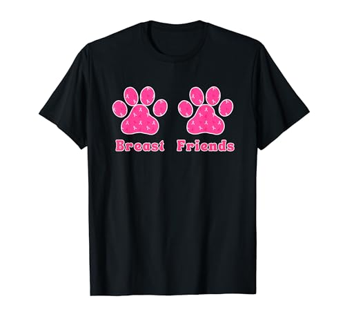 Brustkrebs Brustfreunde Hund Unterstützung Brustkrebs Mama T-Shirt