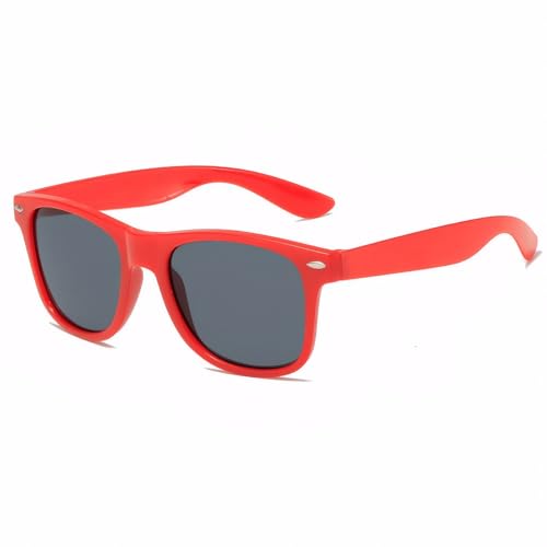 Image of Rivet Accent Round Sunglasses, Lightweight PC & Stainless Steel Frame, Sun Protection, Unisex Fashion Eyewear
