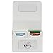 Monster Magnetic Double Trading Card Deck Box(White) -2 Removable Deck Sleeves-Holds 150 Gaming TCGs-Compatible w/Yugioh,MTG, Magic The Gathering, Pokémon-Long Lasting, Durable Riveted Construction