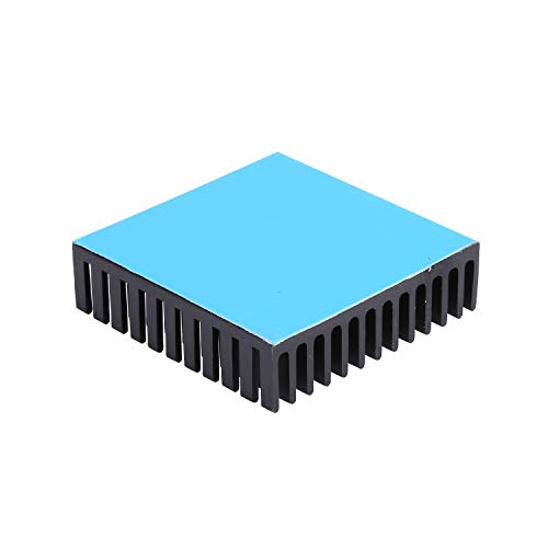 4Pcs 40Mm Heatsink Kit 40X40X11Mm + Thermal Conductive Adhesive Tape, Black Aluminum Heat Sink Radiator Cooler For Cooling 3D Printer, Tec1-12706 Thermoelectric Peltier, Electronics Cpu Led #TOP6