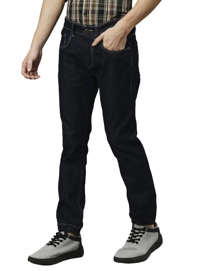 Image of HIGH Star Men Black Jean Slim-Fit Stretchable Jeans
