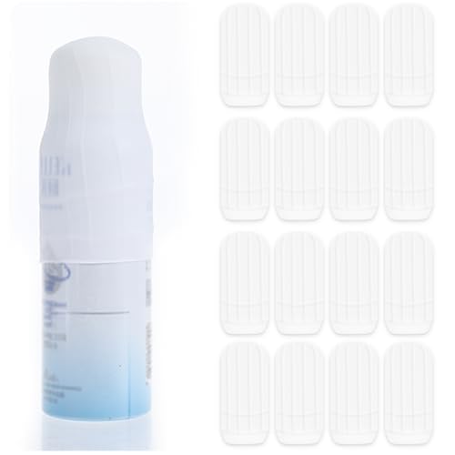 ElevateTech Auslaufsichere Hüllen für Reisebehälter 16 Stück Silikon Flaschenhüllen Elastische Hüllen zum Auslaufen für Reiseutensilien, Wiederverwendbar fürReisebehälter Toilettenartikel Zubehör