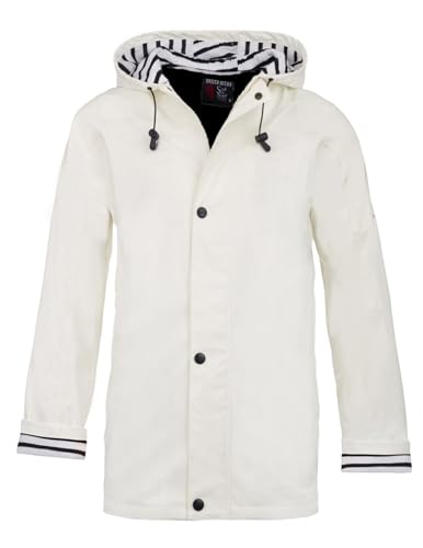 Breizh Ocean - Artic - Ciré Imperméable avec Capuche rayée - Intérieur Polaire - XS au 4XL