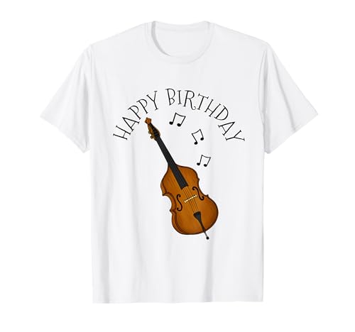 Contrabajo Feliz cumpleaños Contrabajista Músico de jazz Camiseta