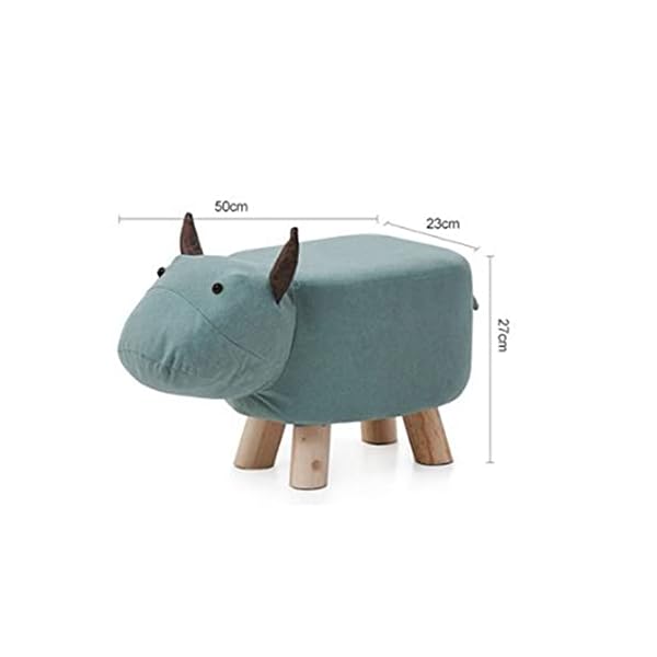 SHTFFW Footstool Rest Seat, Footstool Animal-shaped Footstool, Cushion Footstool, Cushion Seat Rest Seat, Sofa Chair (50 * 23 * 27cm) - Image 3