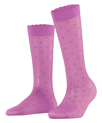 Image of FALKE Women's Dot 15 Denier Knee-High Socks, Patterned Stockings, Casual and Dress, Ultra Sheer Fine Mesh, Nylon