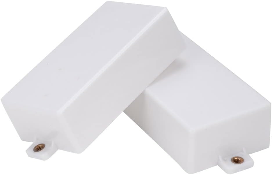 Guitar Pickup Covers, 2 Pcs Humbucker Sealed Pickup Covers for Electric Guitar Replacement Parts (White)