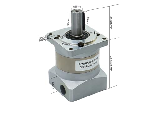 Réducteur planétaire haute précision pour servomoteur avec bride 60 mm ratio 25
