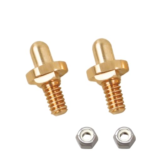 SDRZJX 2 PCS Adjustable Grill Door Hinge Pins Brass Hinge Bolts and Stainless Steel Lock Nuts Compatible with Weber Genesis Summit Spirit Grill Parts Replace#: 70332