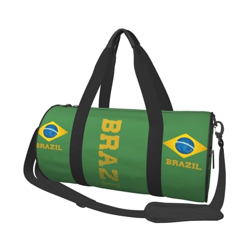 Spotrs Gym Bag Brazil Soccer Cup Workout Travel Bag Duffle Bag Weekender Bags For Women Men