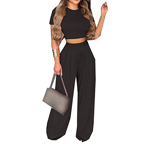 BAIXIAOCHI Damen-Sommer Frauen-BeiläUfige Art Und Weise Zweiteilige...