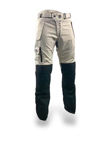 TLA EXPLORA Light - Pantalones de Moto para Hombre con Protecciones CE | Pantalones para Moto Primavera/Verano | Moto 2 Estaciones | Chándal para Moto | Ropa para Hombre