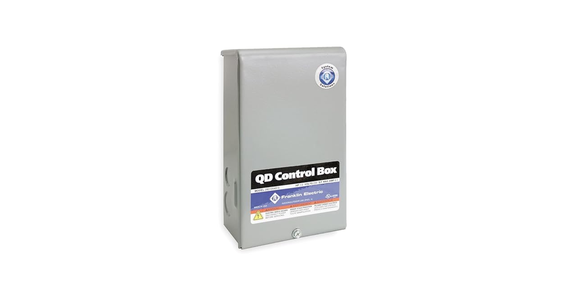 Franklin 2801044915 4” Control Box, 1/2 HP, 115 V, 1 PH, 3
