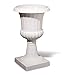 TCDesignerProducts Classic White Decorative Plastic Urn Planter, 19 Inches High